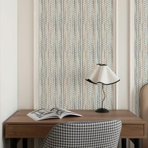 Main Street Peel and Stick Wallpaper Sheets, Woven Stripe - Image 5