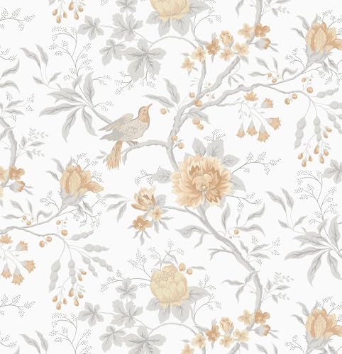 CiCiwind 17.3" × 197" Floral Peel and Stick Wallpaper by CiCiwind