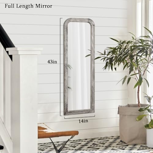 AAZZKANG Rectangle Mirror Full Length Large Wall Hanging Mirrors 43"x14" - Image 2