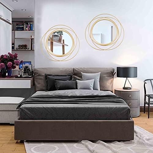3 Set Sunburst Round Mirrors for Wall Decor Bedroom Bathroom - Image 4
