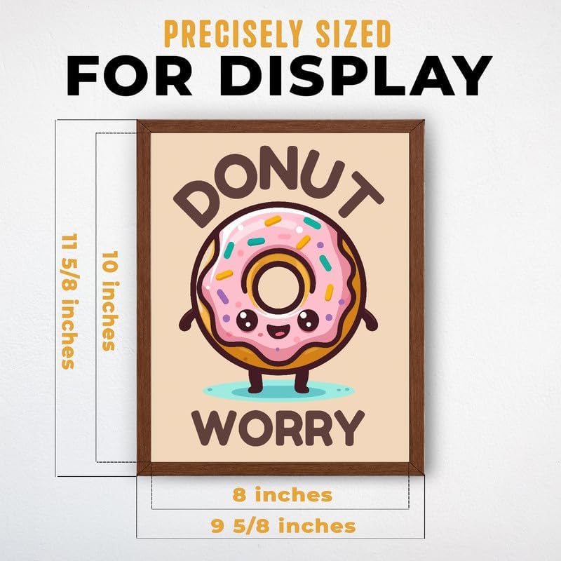 InkFlow Posters Donut Worry Canvas Poster - Image 3