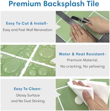 COMSTICKC Thicker 3D Peel and Stick Backsplash Tiles - Image 5