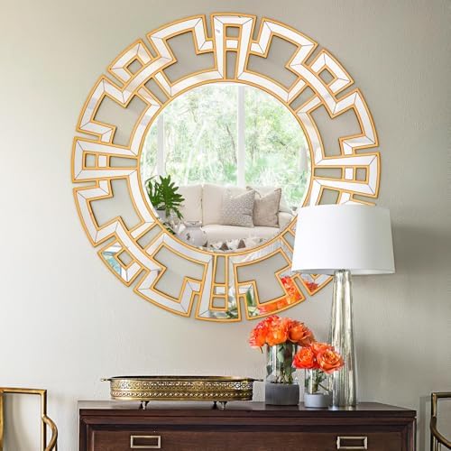 Chende Large Gold Mirrors for Decor, Elegant Decorative Mirror by ChendeMirror
