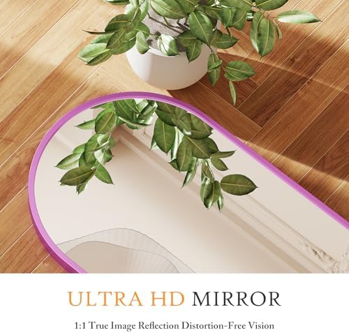 NEWBULIG 59"x16" Arched Full Length Mirror, Full Body Floor Mirror - Image 5