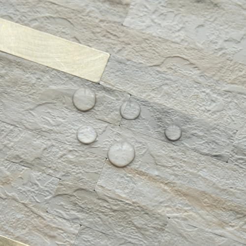 AULIGET 20 Sheets Faux Stone Peel and Stick Backsplash - Image 3