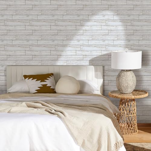 Commomy 3D Faux Wood Peel and Stick Wall Tiles 10 Pcs 11.8" x 11.8" - Image 3