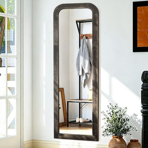 AAZZKANG Hanging Mirror Full Length Large Rectangle Wooden Framed 43"x14" by AAZZKANG