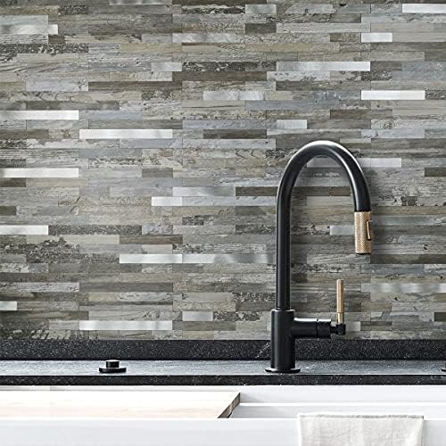 DICOFUN 10-Sheet Peel and Stick Backsplash Wall Tile, PVC Kitchen Backsplash - Image 4