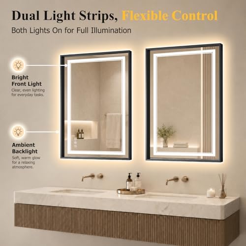 24"x36" LED Bathroom Mirror - Image 3