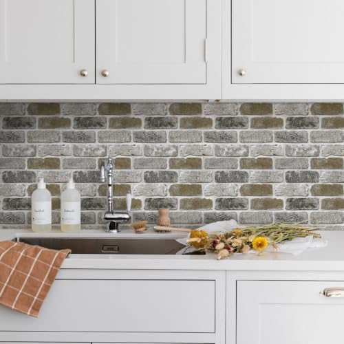COMSTICKC 3D Faux Brick Wall Panels Peel and Stick - Image 6