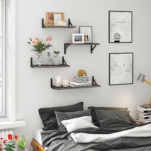 YGEOMER 4 Different Sizes Floating Shelves - Image 2