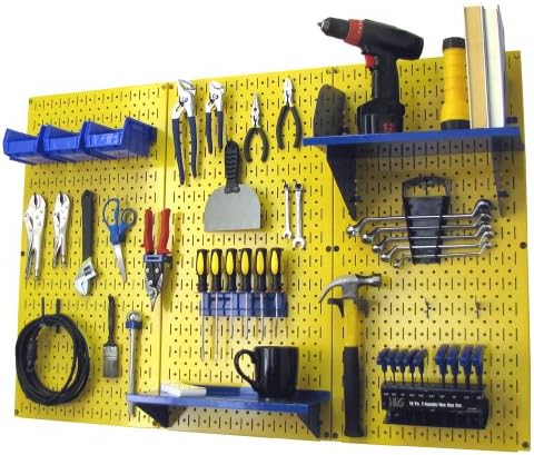 Wall Control Pegboard Organizer 4 ft. Metal Pegboard Standard Tool Storage Kit by Wall+Control