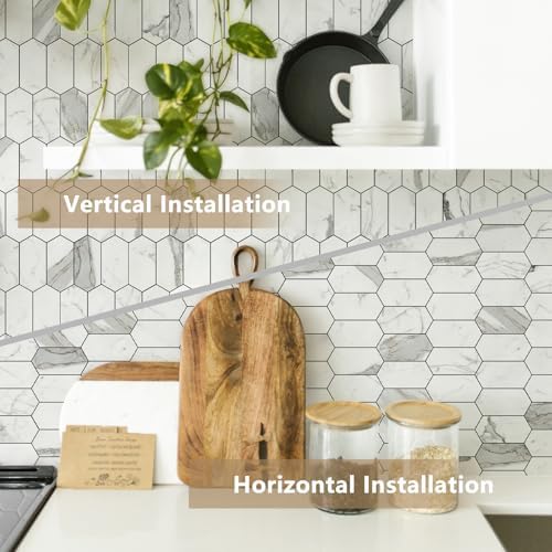 Vamos Tile Long Hexagon Peel and Stick Backsplash Tile - Image 6