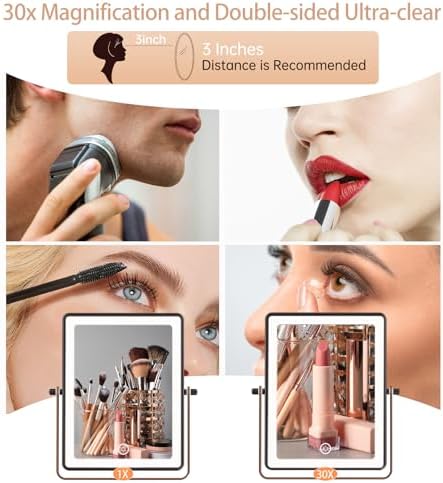 FASCINATE 8.7" 5000mAh Rechargeable Wall Mounted Makeup Mirror - Image 4