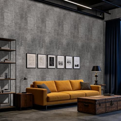 Arthome Concrete Gray Peel and Stick Wallpaper 16.5" x 240" - Image 4