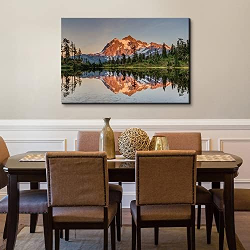 Nature Mountain Scenery Canvas Wall Art Home Decorations Mount Baker Washington - Image 5