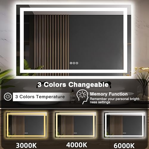 EchosLife 55"x36" LED Bathroom Mirrors - Image 4