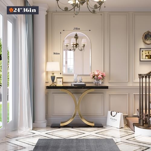 Frameless Bathroom Mirror, Arch Wall Mounted Bathroom Mirror - Image 6