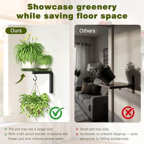 Plant Hanger Holder Window Shelf Wall Mounted Indoor - Image 5