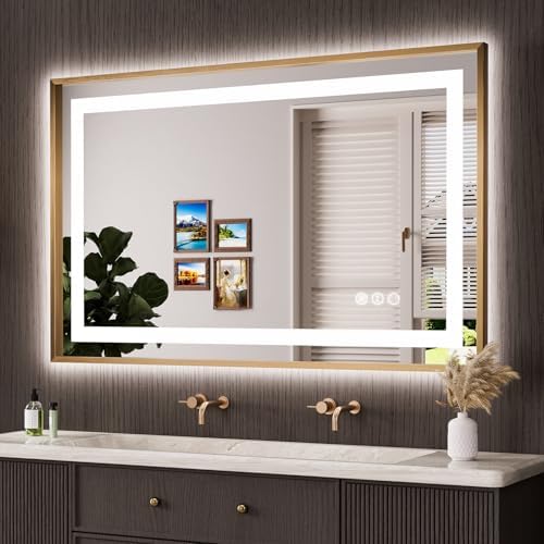 Amorho 48"X30" LED Bathroom Mirror by Amorho