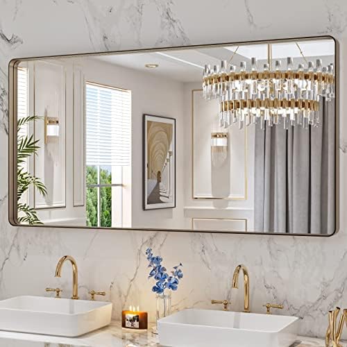 LOAAO 60"X30" Bronze Bathroom Mirror by LOAAO