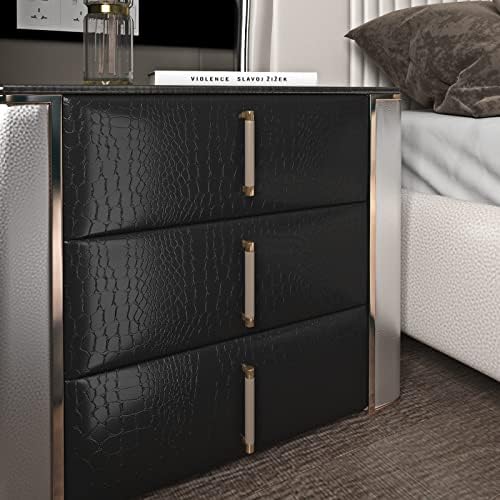 Livelynine Lavish Black Textured Wallpaper Peel and Stick Crocodile Wallpaper - Image 5
