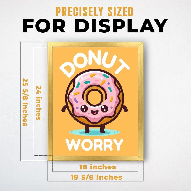 InkFlow Posters Donut Worry Canvas Poster - Image 3