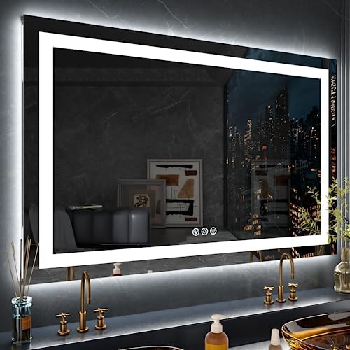 LOAAO 60"X28" RGB LED Bathroom Mirror by LOAAO