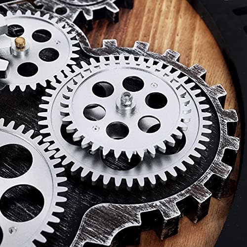 Lafocuse 23 Inch Steampunk Large Wall Clock - Image 6