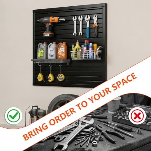 Slat Wall Paneling 4 x 4 ft, Garage Storage & Organization System - Image 2