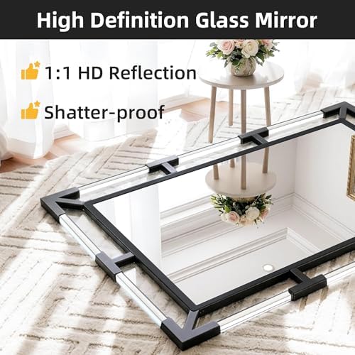 Chende Black Decorative Wall Mirror - Image 2