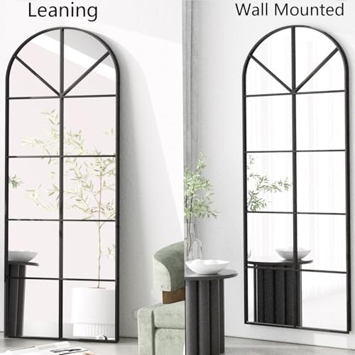56×22" Arched Window Finished Full Length Mirror, Wall Mirror - Image 6