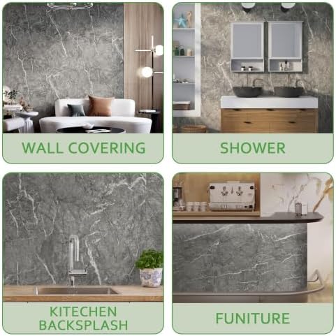 Marble Peel and Stick Waterproof Wall Paneling, Covers 38.75 Sq. Ft. - Image 6