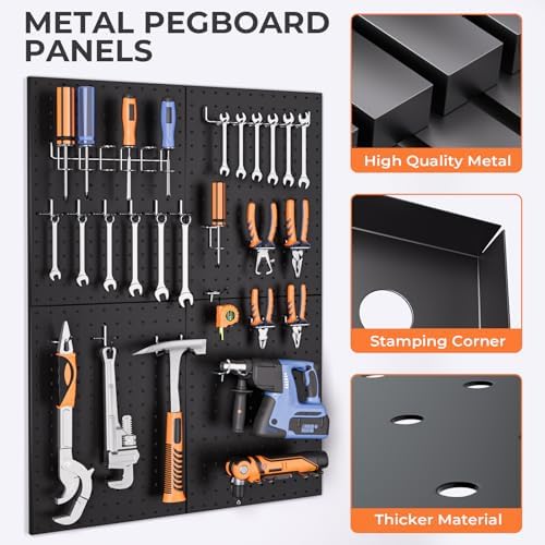 INCLY 70PCS Pegboard Wall Organizer Kit - Image 5