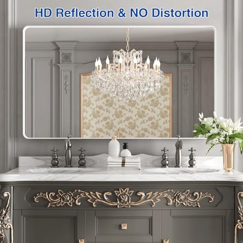 WEER White Bathroom Vanity Mirror 50x30 Inch - Image 2