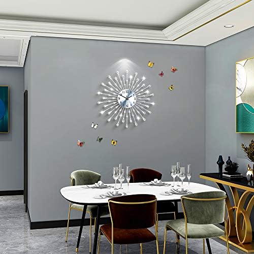 FLEBLE Large Wall Clocks for Living Room Decor Modern Silent Analog Clock - Image 3