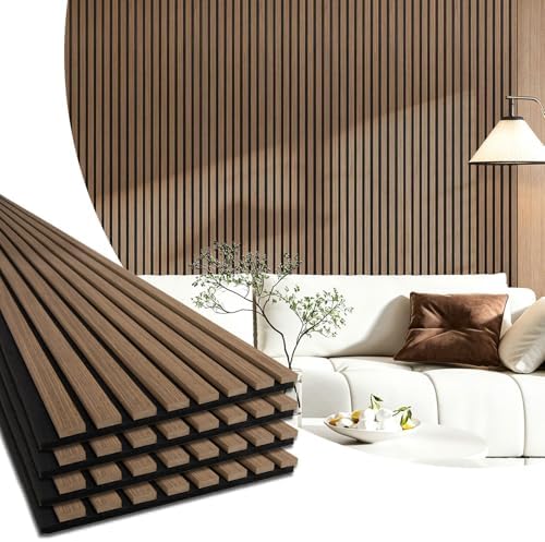 Art3d 94.5 x 12.8 Inch Soundproof Wood Textured Wall Panels by Art3d