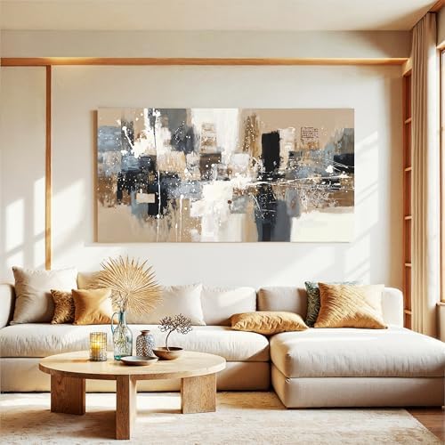 Tsomzxng Black Abstract Canvas Wall Art Decor - Image 6