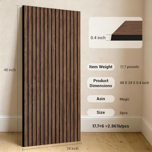 6 Pack 47.2×23.6 Inch Decorative Acoustic Wall Panels - Image 4