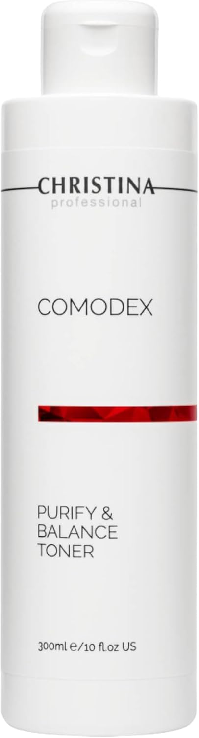 Christina Comodex Purify & Balance Facial Toner - 300ml - Non-Drying Formula with Eucalyptus and Tasman Pepper Extract - PH Balancing Toner for Combination, Normal and Oily Skin Types.