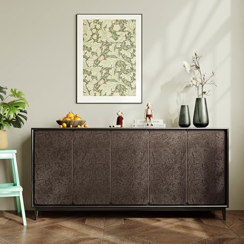 Abyssaly Brown Peel and Stick Wallpaper 15.7" x 393.7" Vintage Embossed - Image 6