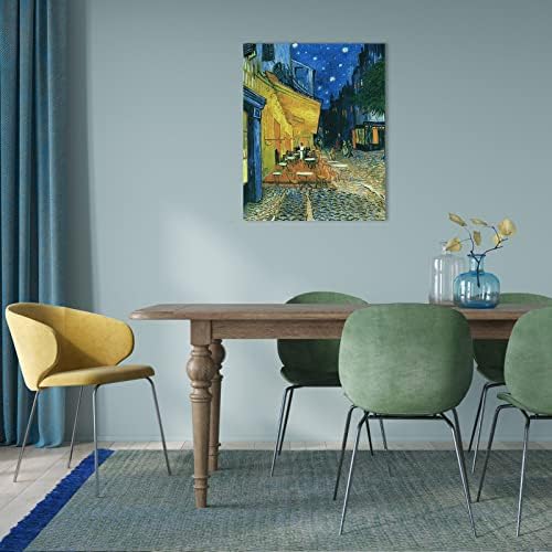 1 KINGO Van Gogh Canvas Wall Art: Café Terrace at Night Oil Painting Picture - Image 4
