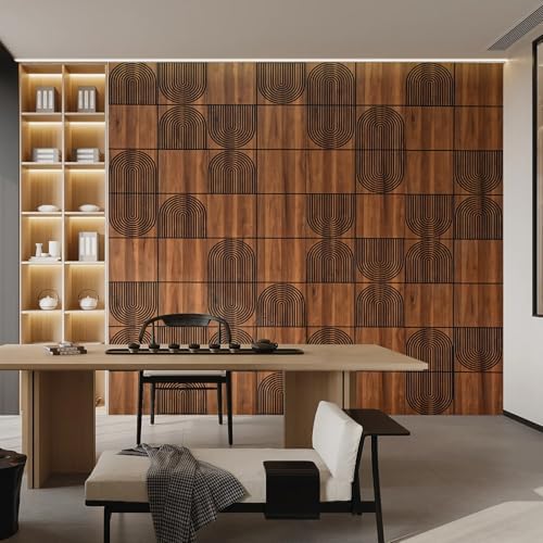 3D Wall Panels, Teak Wood Grain Peel and Stick Wall Panels, Self-Adhesive PVC - Image 6