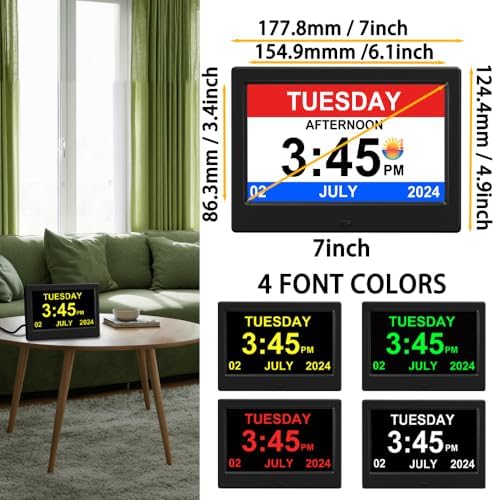 2026 Digital Clock Plug-in, Power Outage Memory, DST Display Time, and Year - Image 6