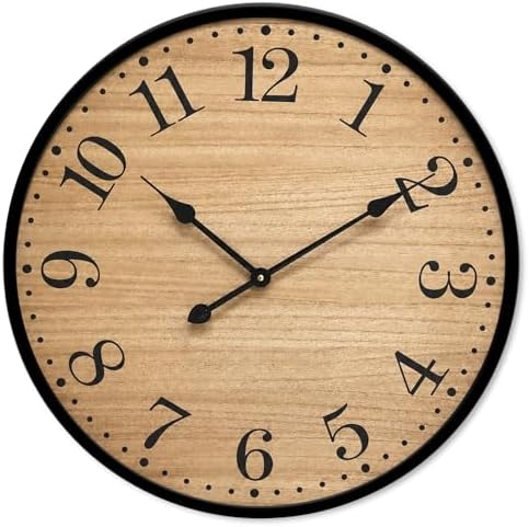 Rustic Farmhouse Wall Clocks for Living Room Decor, Large 24 inch Wall Clock - Image 7
