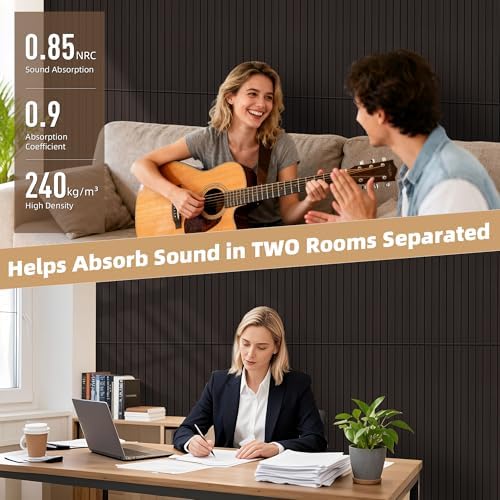 TO-TH Sound Proofing Wall Panels Decorative Acoustic Panel 4 Pack - Image 4