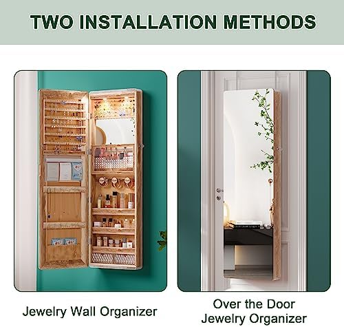 HNEBC Over the Door Jewelry Organizer - Image 6