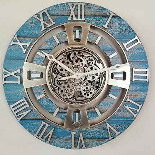 ImprovingLife The Gears Clock Real Moving Gear Wall Clock England Line) - Image 6