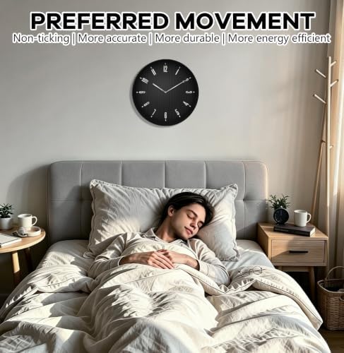 14” Large Silent Wall Clock - Image 4