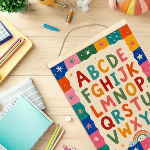 madalo Colorful ABC Alphabet Wall Art Poster Hanger Frame 12x16 - Image 7